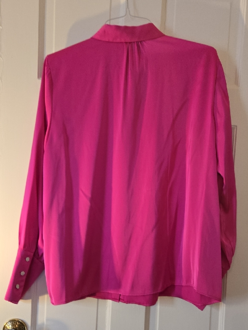 Halogen Fuchsia Button-Up Top - Picture 8 of 10